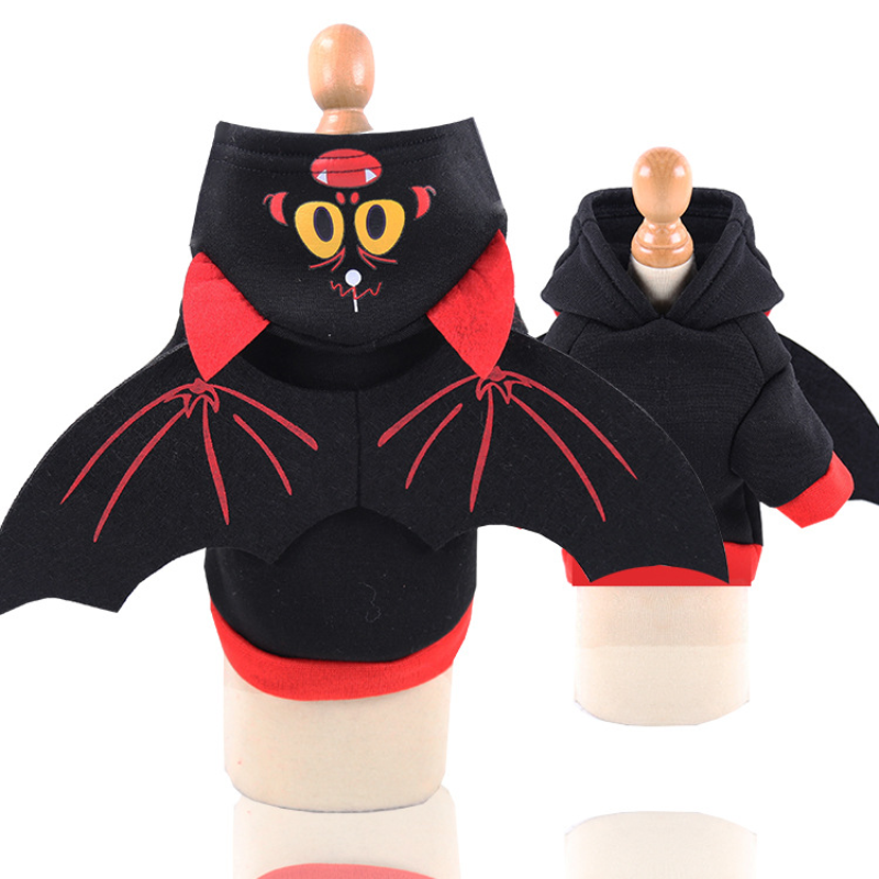 Halloween Bat Wings Pet Sweater – Warm Dog & Cat Costume