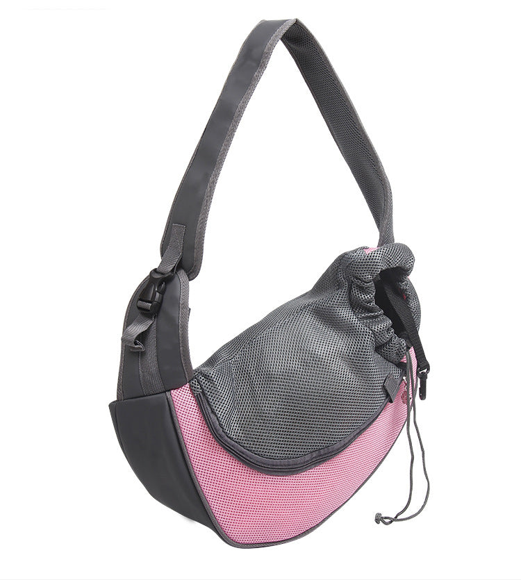 Pet Sling Carrier Bag – Breathable Mesh Travel Bag for Small Dogs & Cats