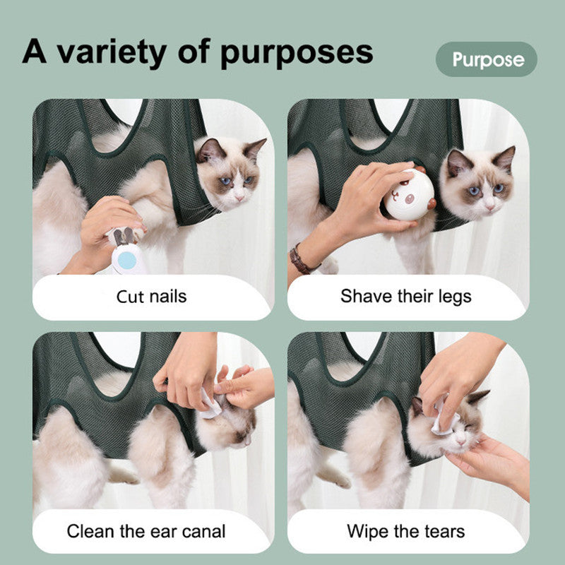 Pet Grooming Hammock – Nail Trimming & Grooming Restraint Sling for Dogs & Cats