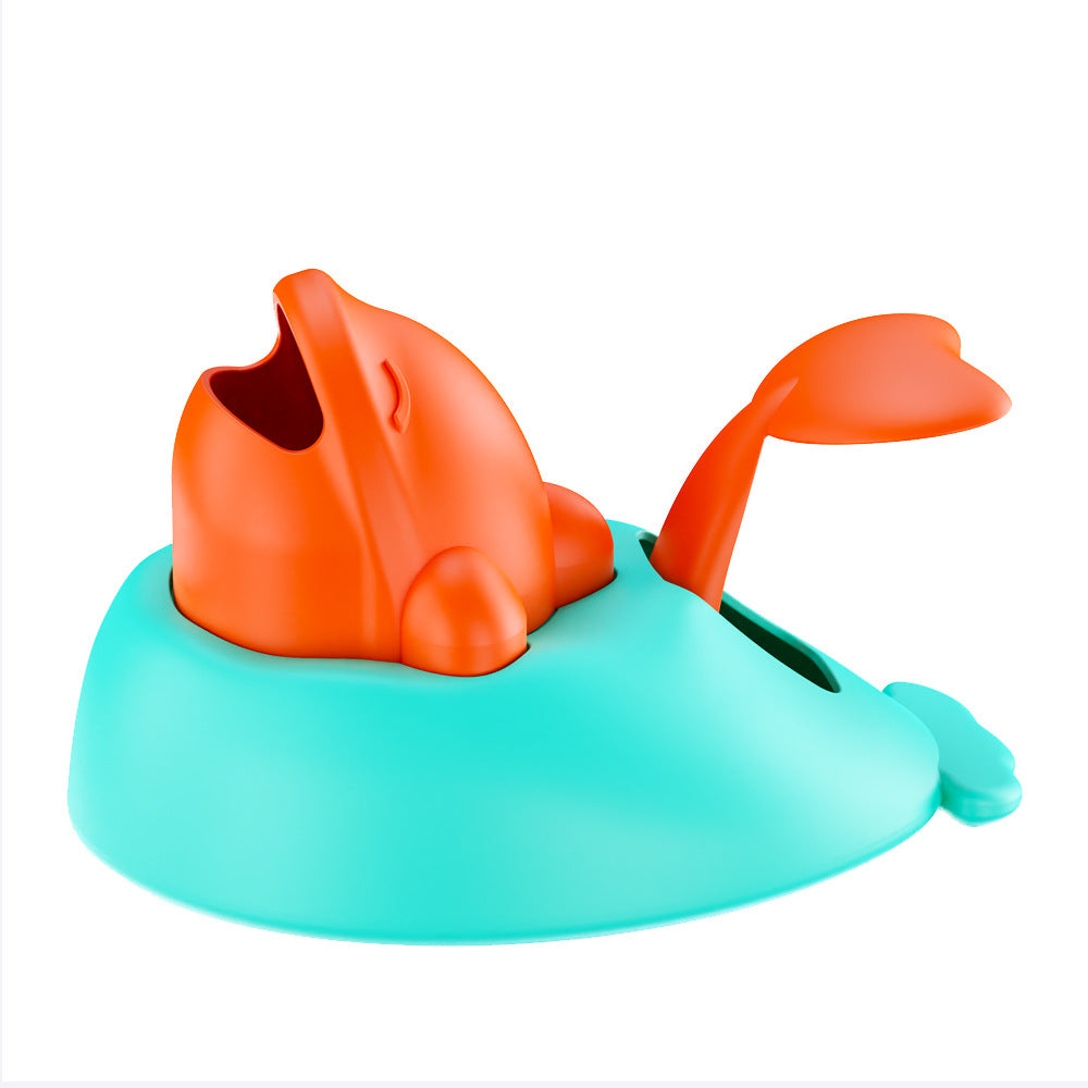 Little Whale Interactive Slow Feeder Toy – Food & Treat Dispensing Puzzle for Cats & Dogs