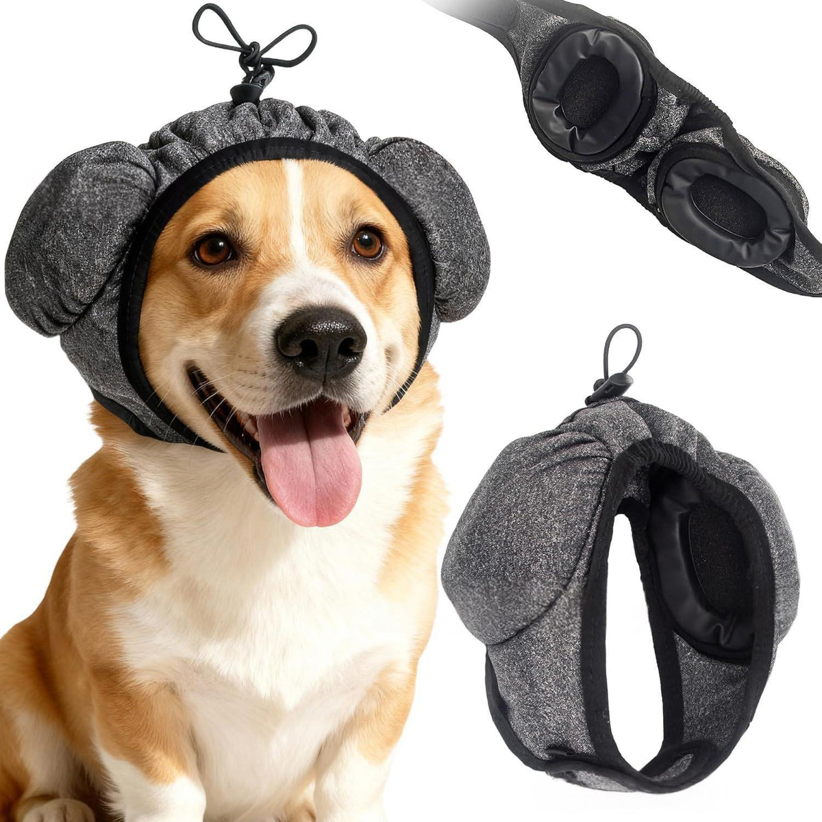 Adjustable Noise-Reducing Dog Ear Muffs – Comfortable Pet Hearing Protection