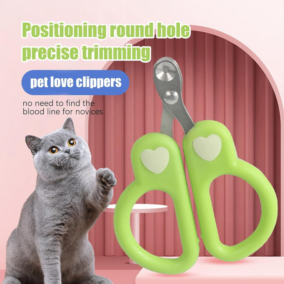 Pet Nail Clippers – Precision Cat & Small Dog Nail Trimmer