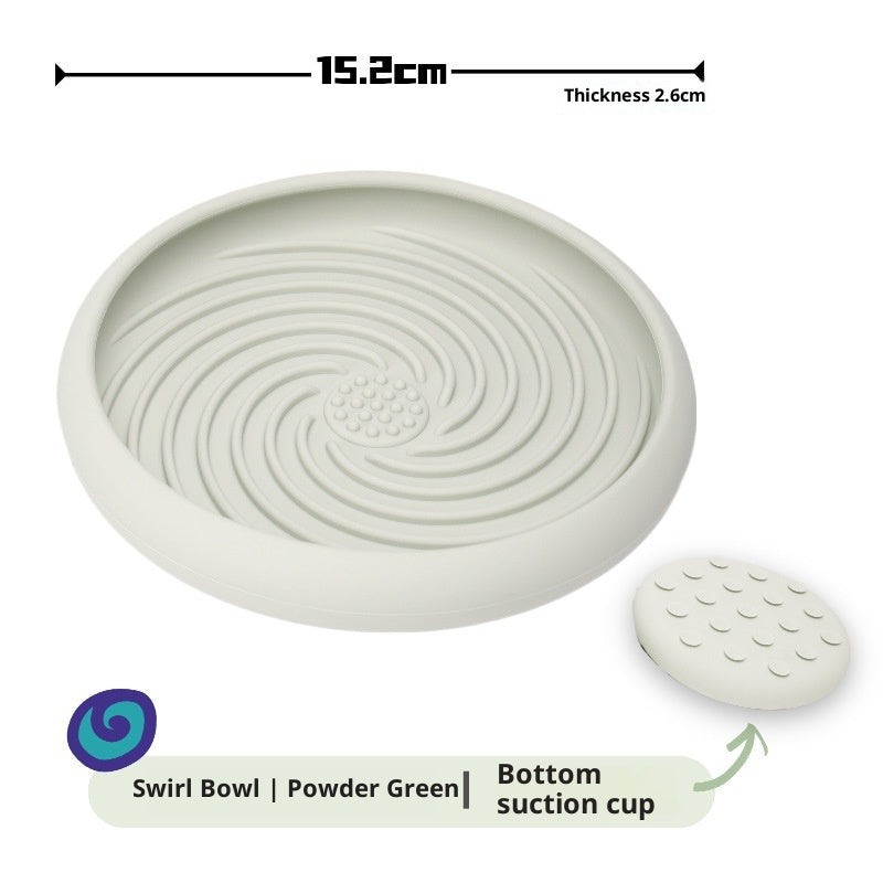 Dog Slow Feeder Bowl Silicone Lick Mat, Interactive Pet Feeding Mat for Dogs and Cats, Non-Slip Slow Eating Bowl for Anxiety Relief and Healthy Digestion