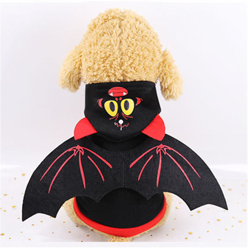Halloween Bat Wings Pet Sweater – Warm Dog & Cat Costume