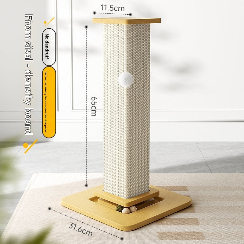 Cat Scratching Post – Natural Sisal Self-Play Scratch & Climbing Toy
