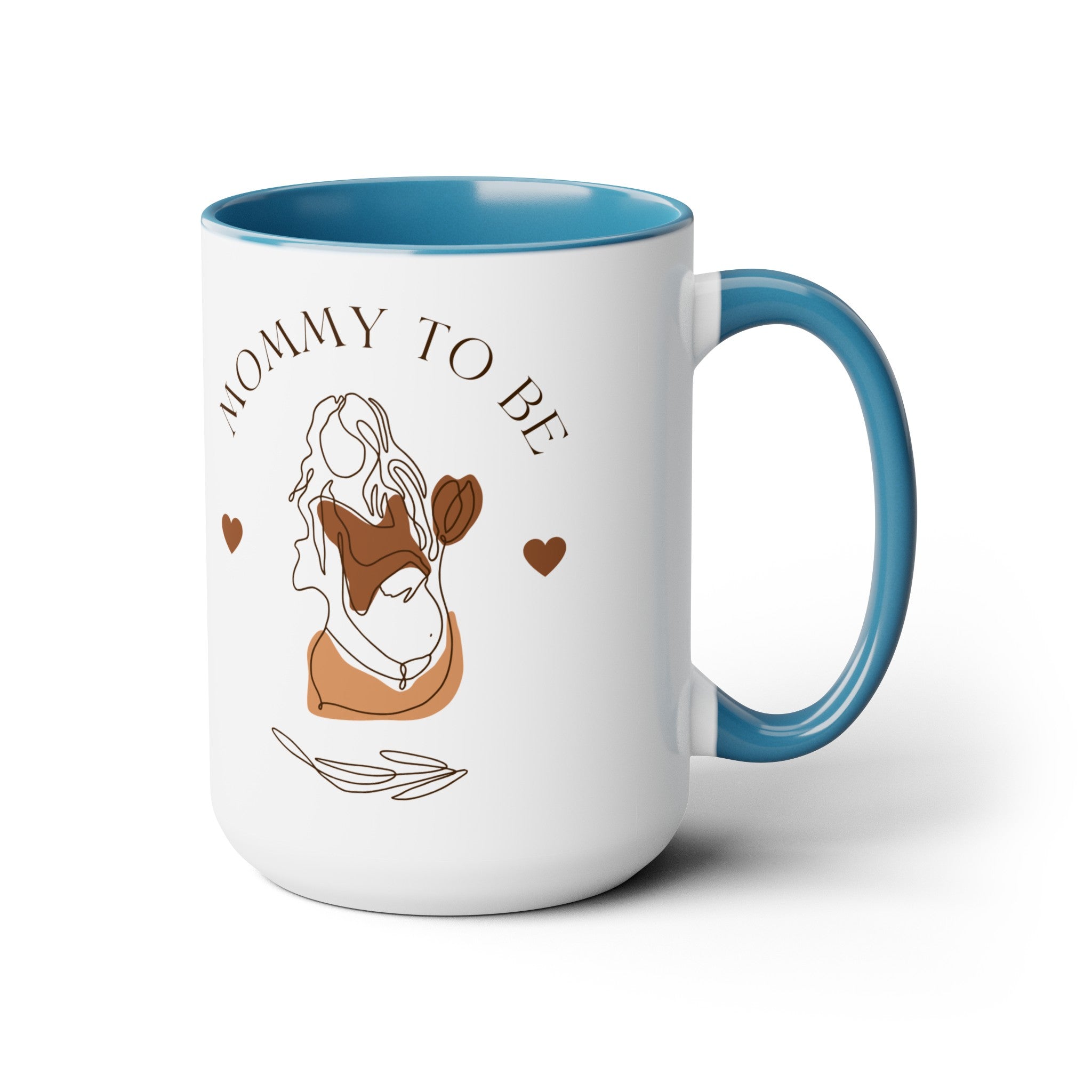 Two-Tone Coffee Mugs, 15oz