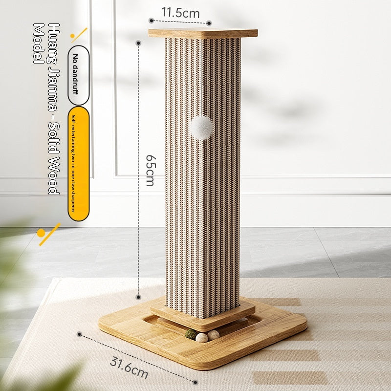 Cat Scratching Post – Natural Sisal Self-Play Scratch & Climbing Toy