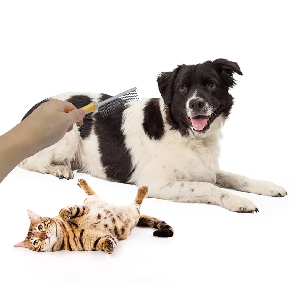 Happy Pet Wooden Handle Grooming Comb