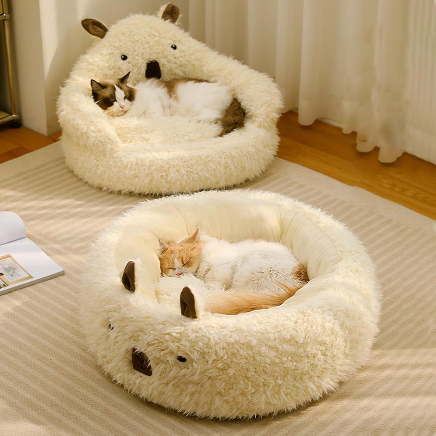 Happy Pet Beds  With Detachable Plush Pads