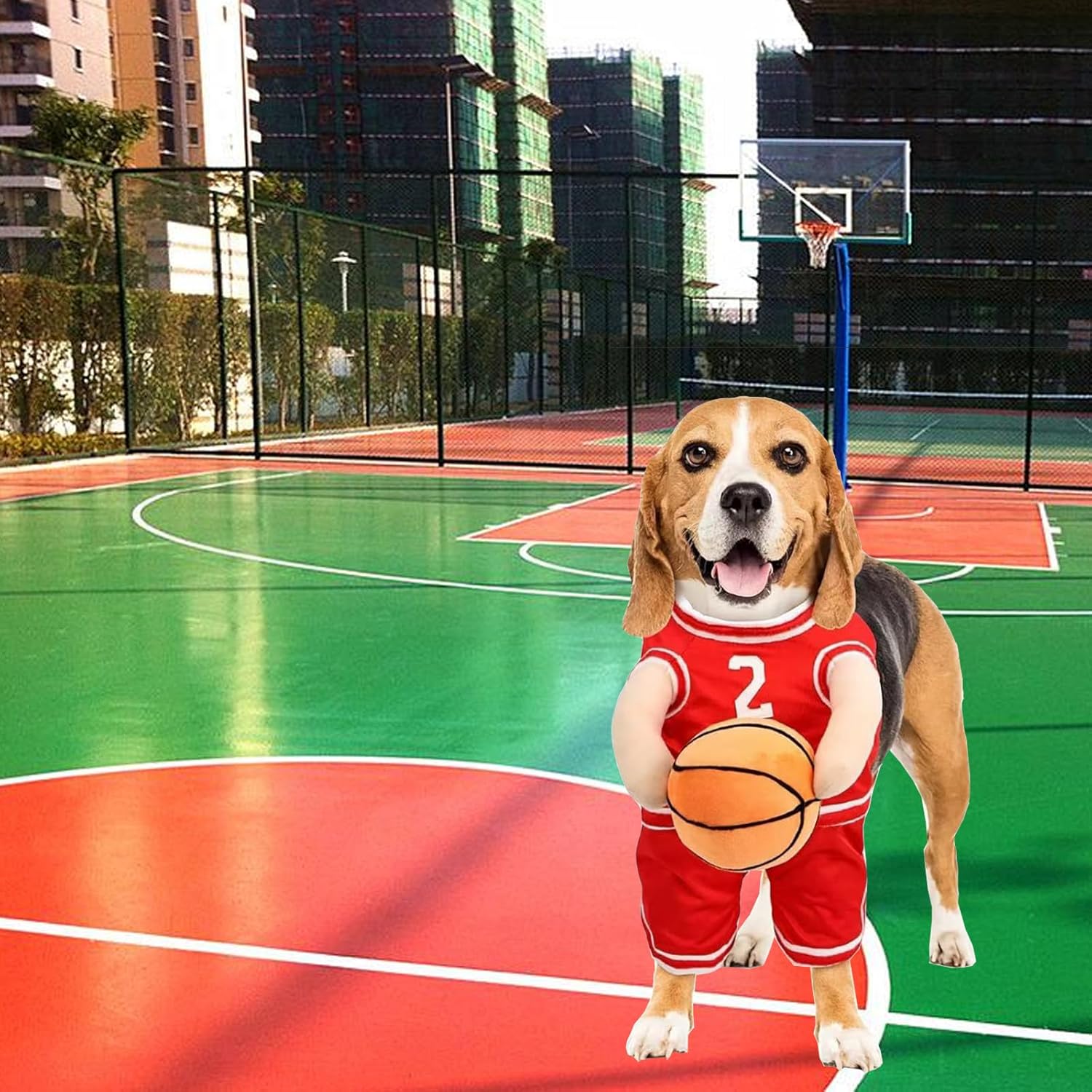 Dog Basketball Player Costume – Funny Sports Halloween Outfit