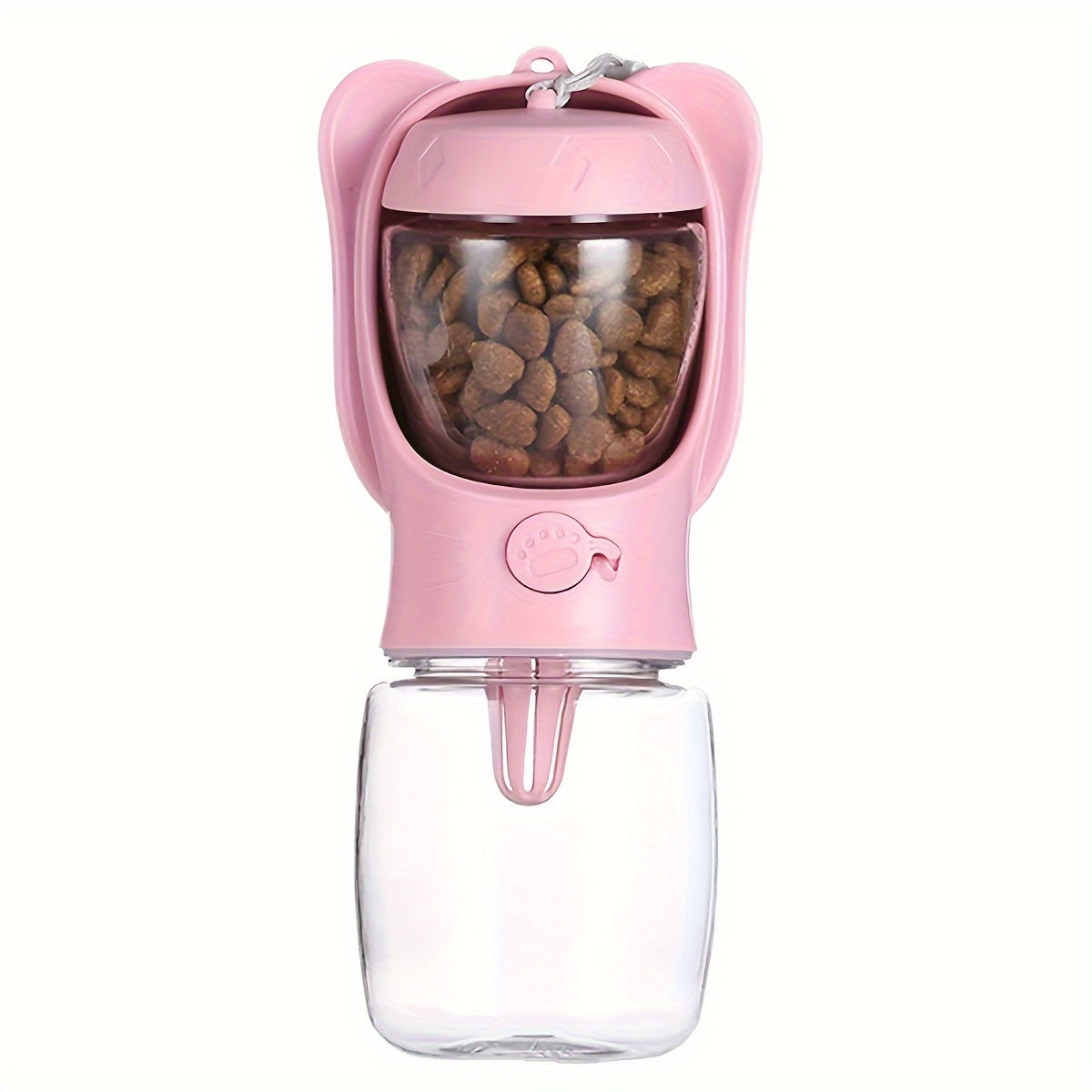 2-in-1 Portable Dog Water Bottle with Food Container, Leak Proof Pet Water Dispenser with Carbon Filter for Dogs and Puppies, Travel Water Bottle for Walking, Hiking and Camping