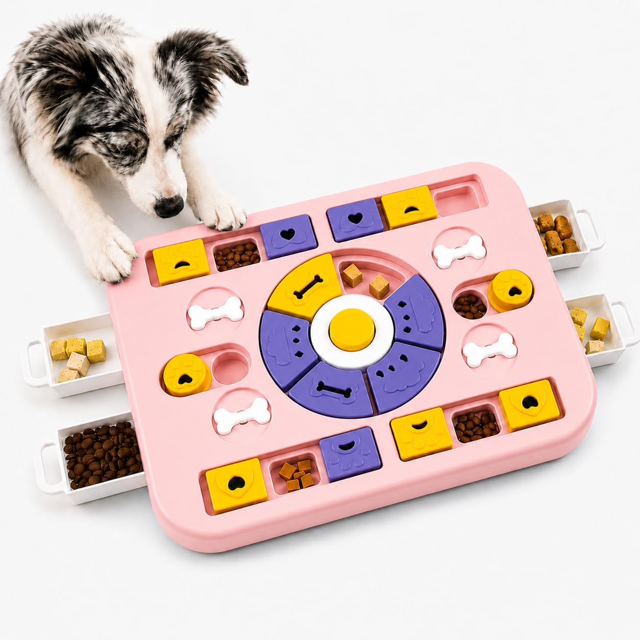 Interactive Dog Puzzle Toy – Treat Dispenser & Slow Feeder