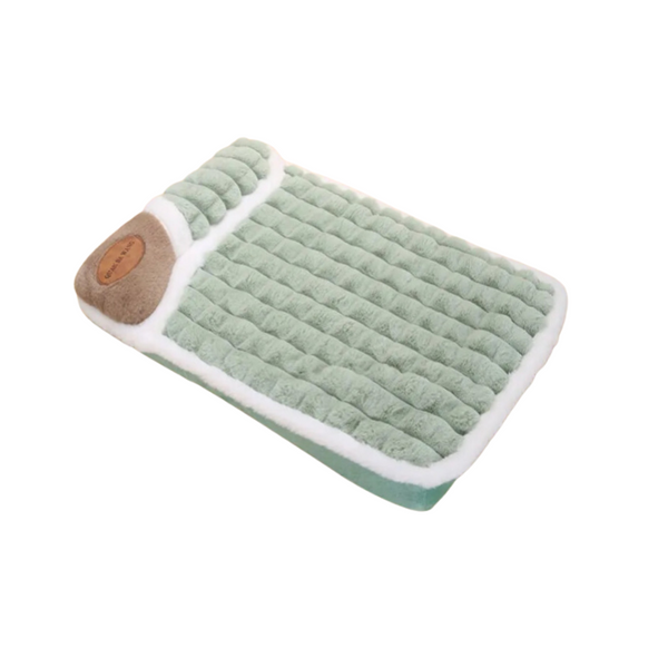 Calming Deep Sleep Dog and Cat Bed - Thick Plush Cushion Pet Bed for Restful Sleep, Multiple Sizes and Colors