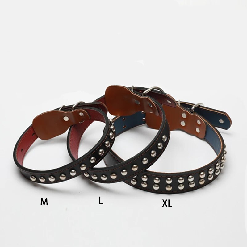 Pet Leather Collar Leash