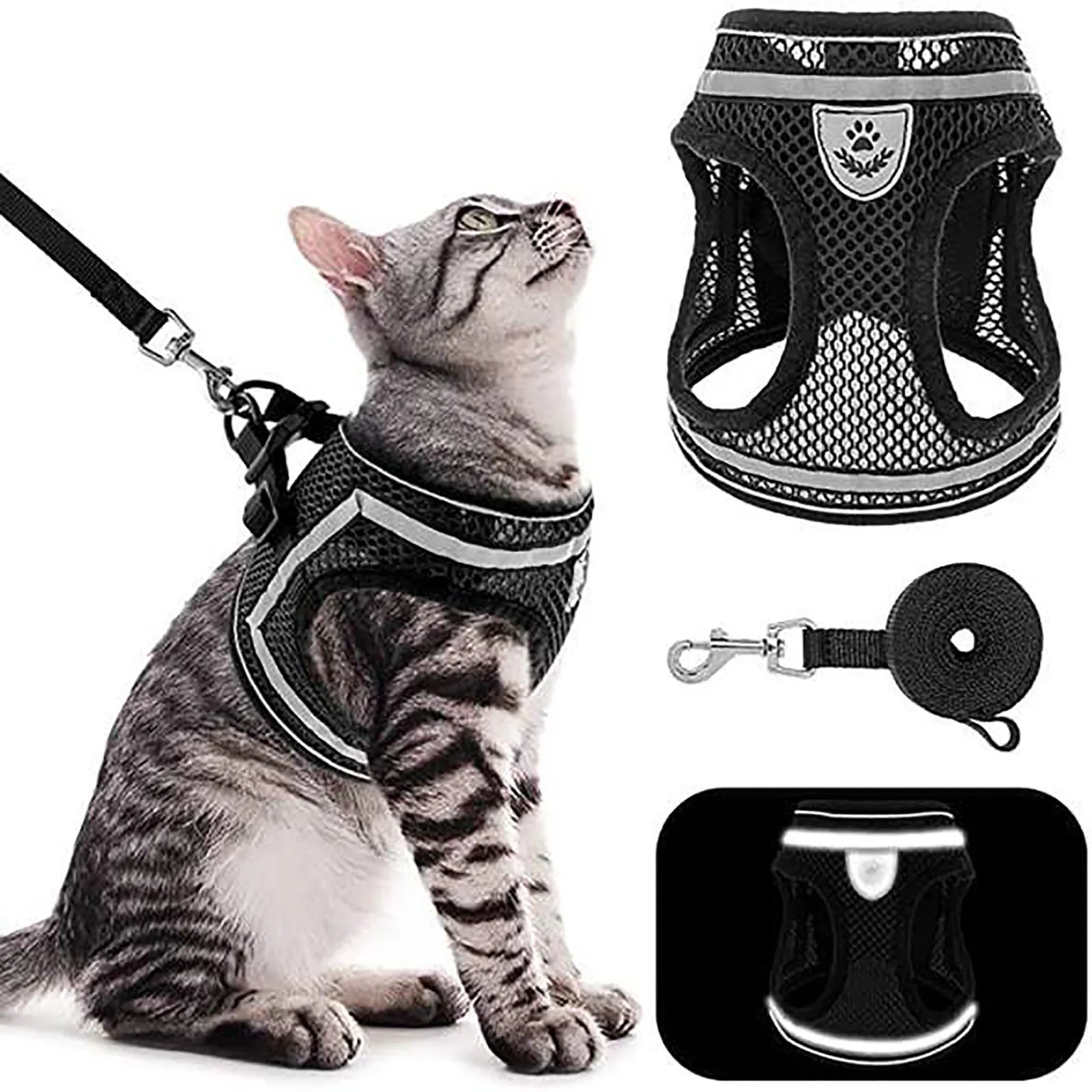 Breathable Cat Harness Leash