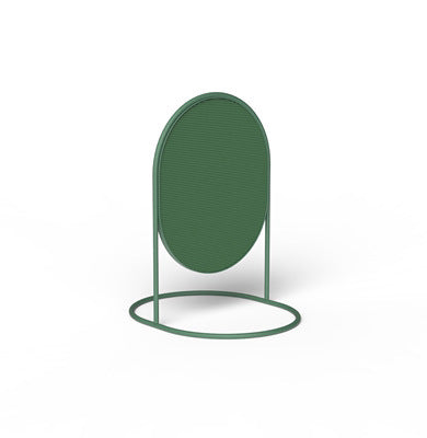 Pet Supplies Cat Scratching Board A round cat scratching board with a green frame and a woven fabric surface with white background