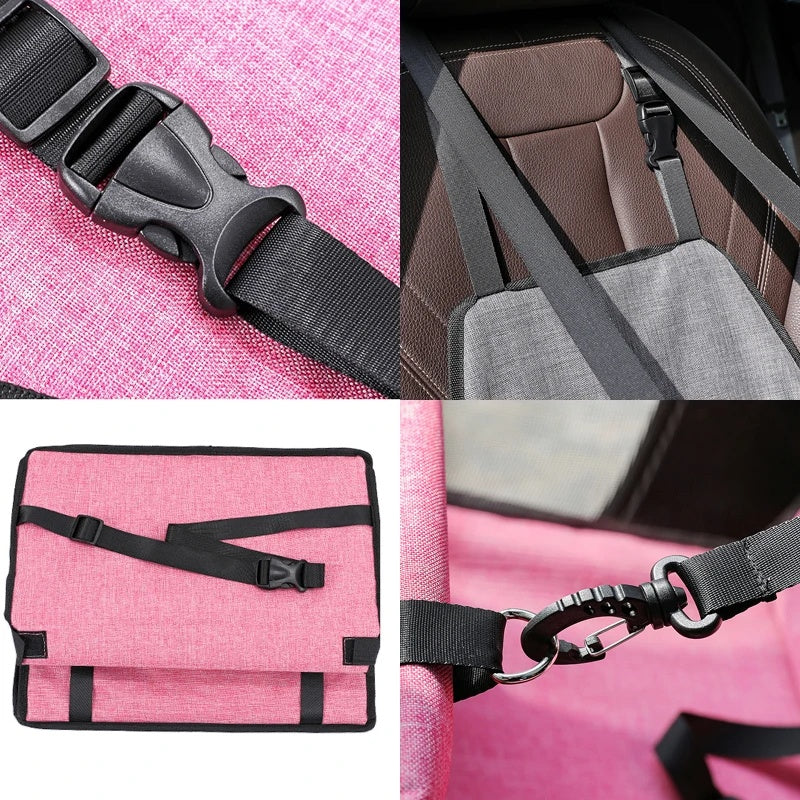 Pet Supplies Folding Hammock Pet Carrier pink, brown color
