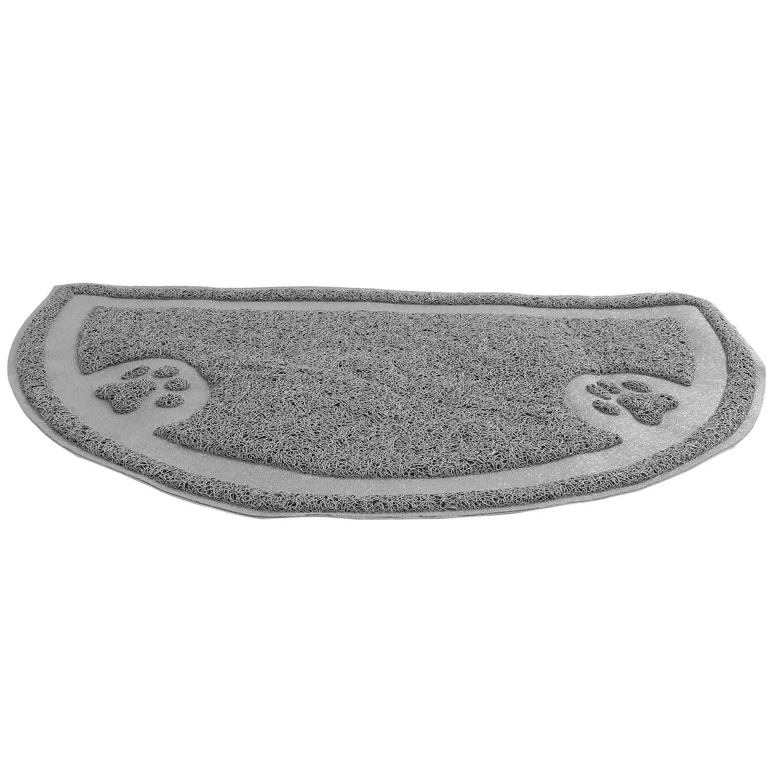 Pet Supplies Half-Round Litter Mat for Dogs and Cats Gray color