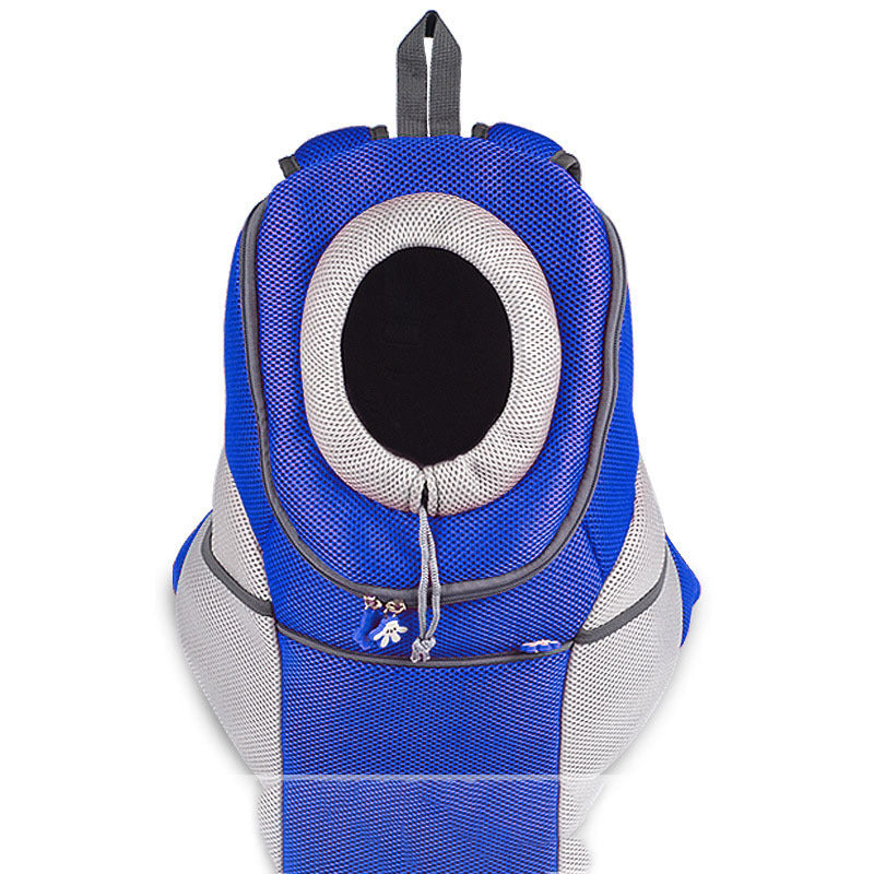 Pet Supplies Happy Pet Takeout Chest Carrier with blue and white color