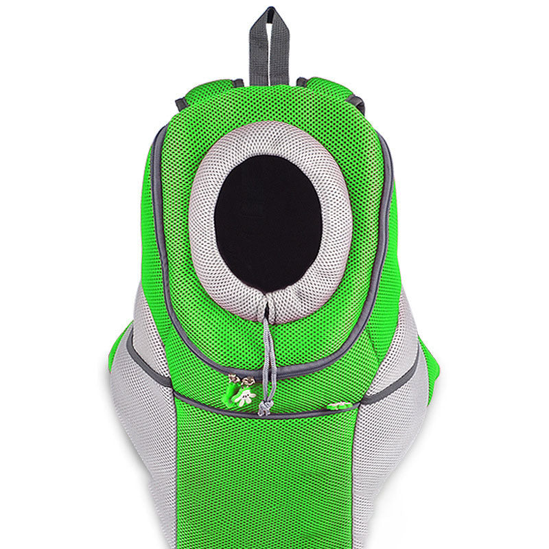 Pet Supplies Happy Pet Takeout Chest Carrier with green and white color