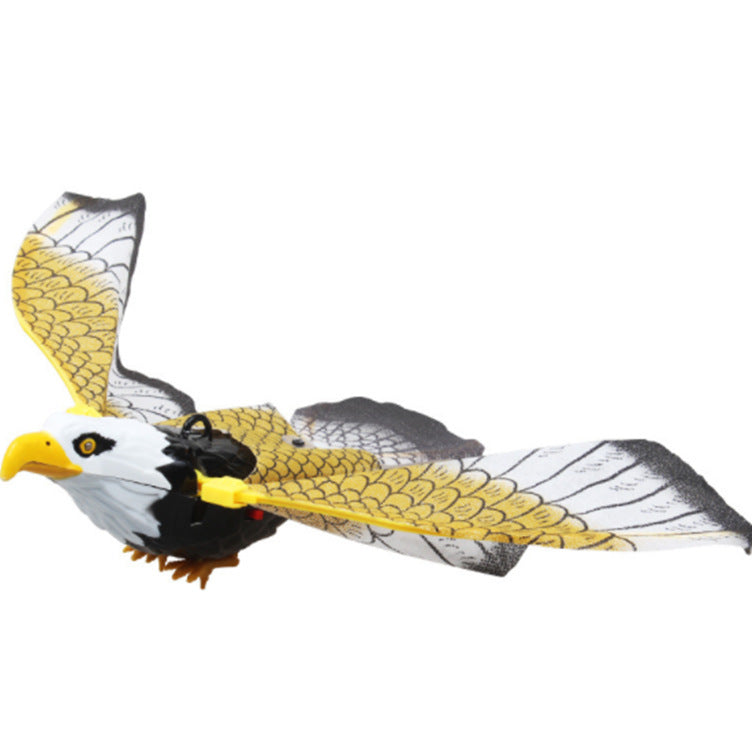 Pet Supplies Interactive Simulation Bird Toy of yellow Color for Cats with white background with design zoom view