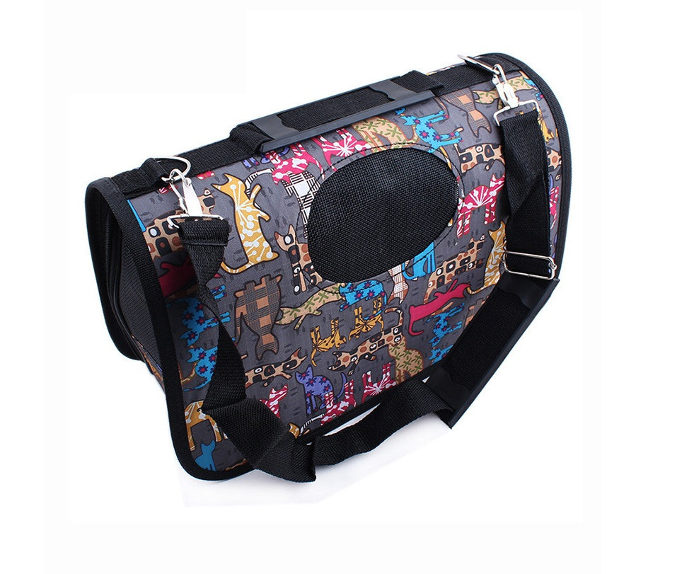 Pet Supplies Multifunctional Oxford Carrier Bag with white background