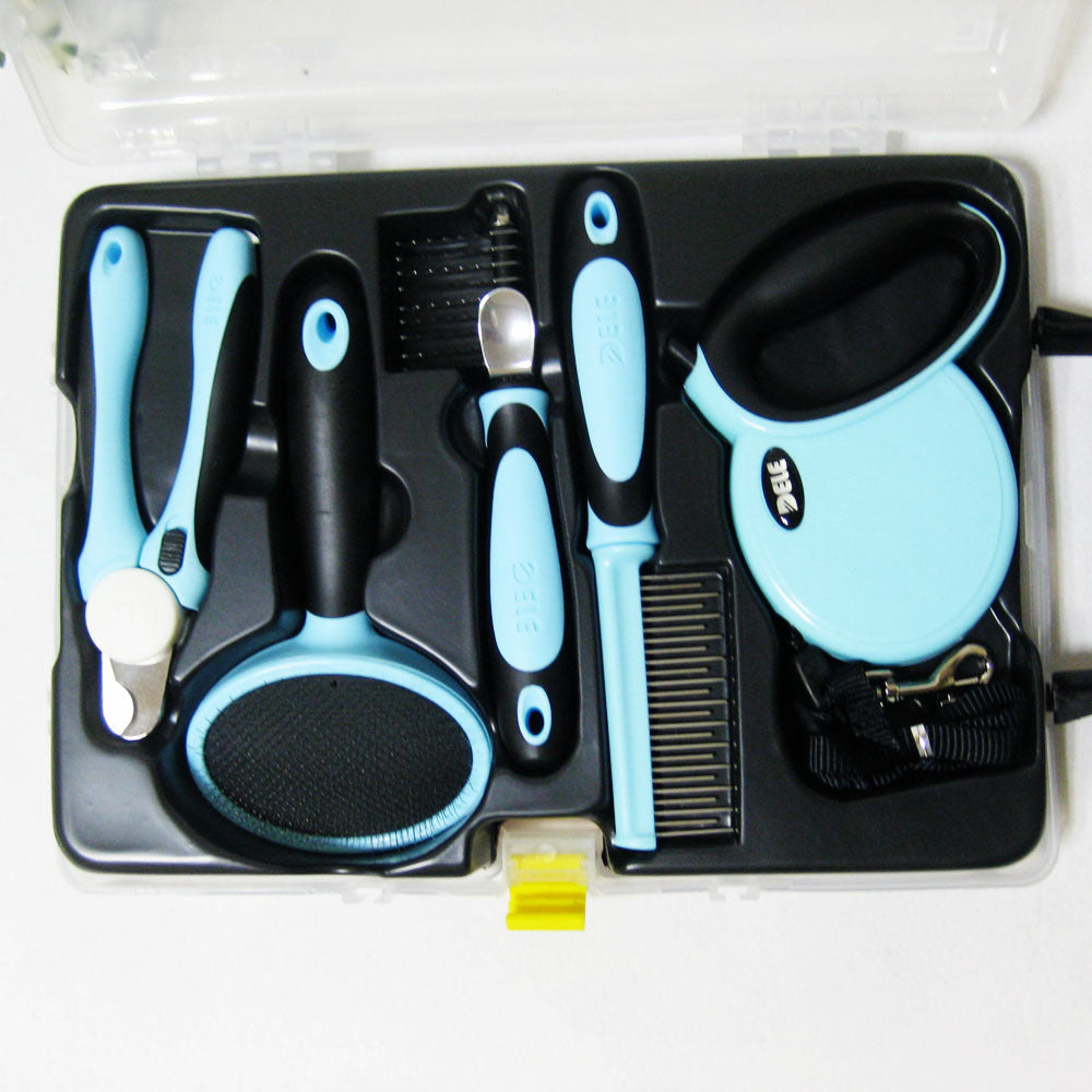 Pet Supplies Pet Traction Rope Grooming Kit Blue Color
