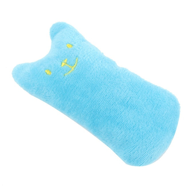 Pet Supplies Pillow Interactive Cat Toy Blue plush cat toys in various colors on the white background