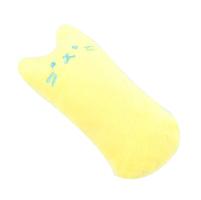 Pet Supplies Pillow Interactive Cat Toy Yellow plush cat toys in various colors on the white background