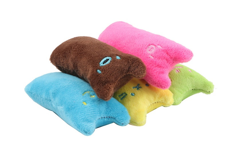 Pet Supplies Pillow Interactive Cat Toy series of colorful plush cat toys in various colors