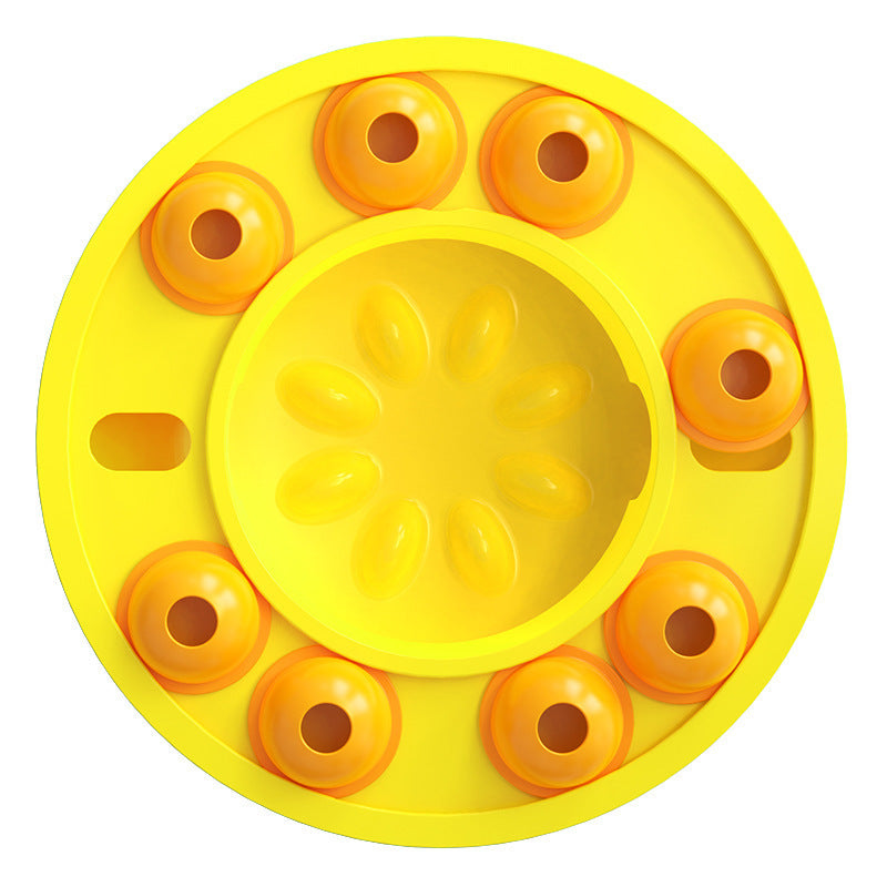 Pet Supplies Puzzle Toys Slow Feeder with yellow color