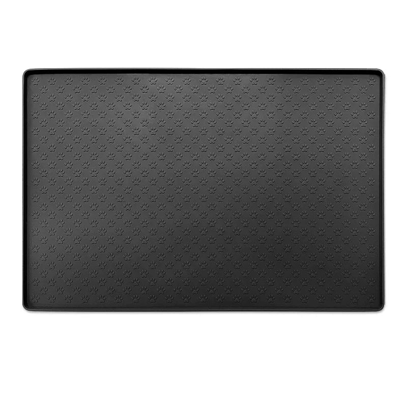 Pet Supplies Silicone Pet Mat rectangle shape with Black color