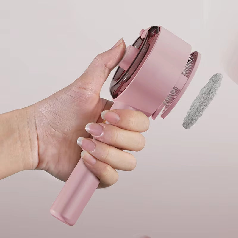Pet Supplies Steamy Pink Pet Grooming Brush with white background