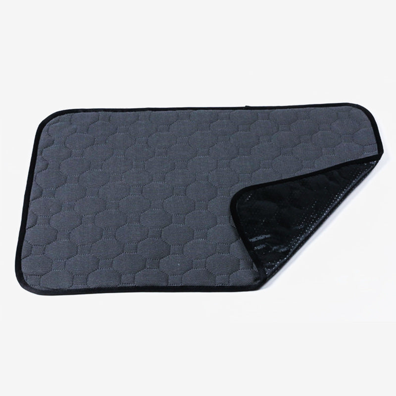 Pet Supplies Waterproof Dog Litter Mat light blue with black on the other side