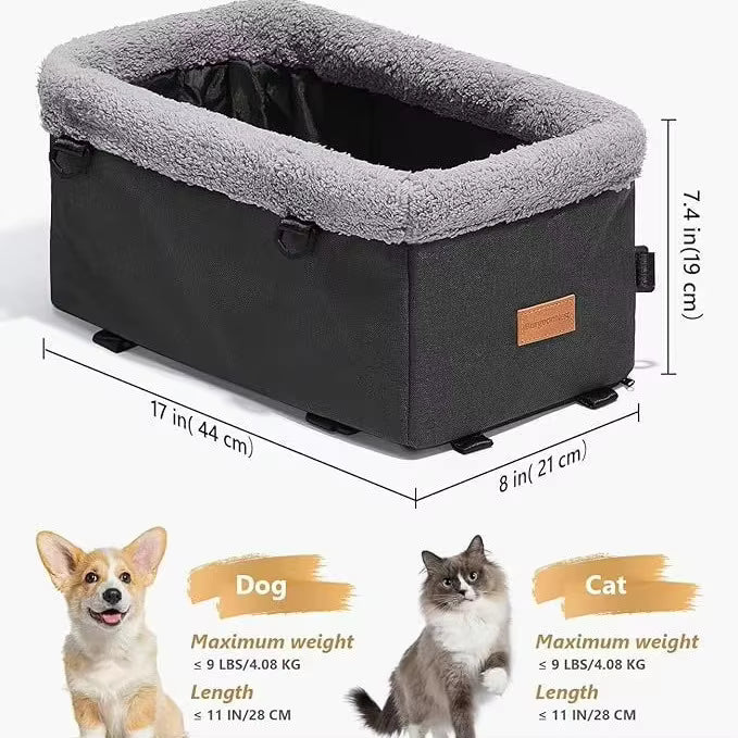 Pet Supplies Pet carrier with dimensions and weight capacity for dogs and cats on a white background