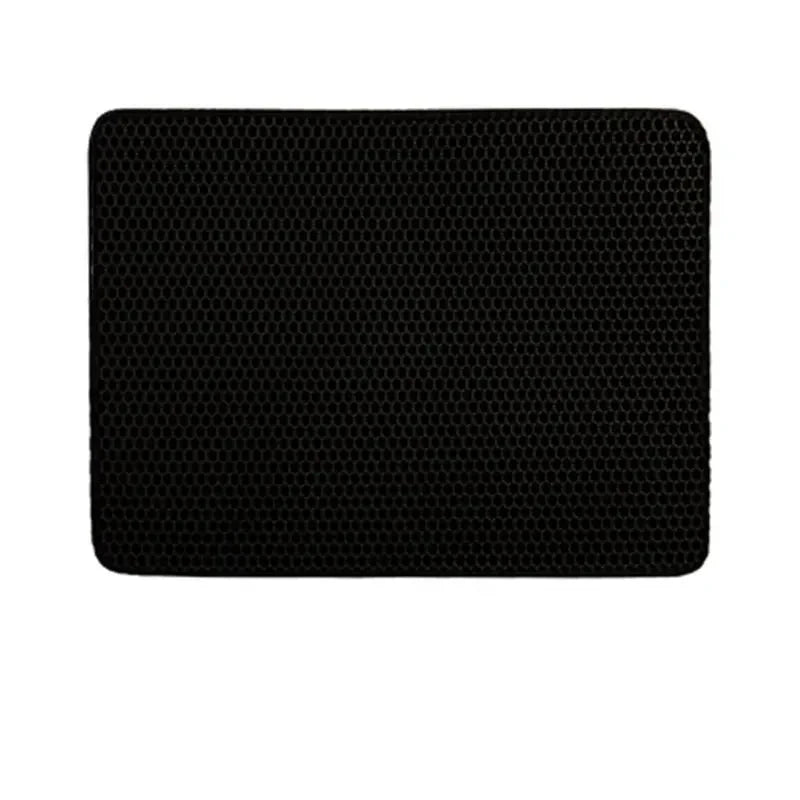 Pet Supplies Waterproof Pet Cat Litter Mat rectangular shape with Black color