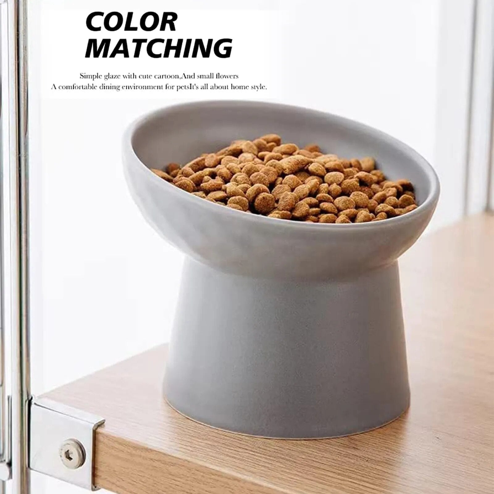 Cat Nordic Style Food Water Bowl