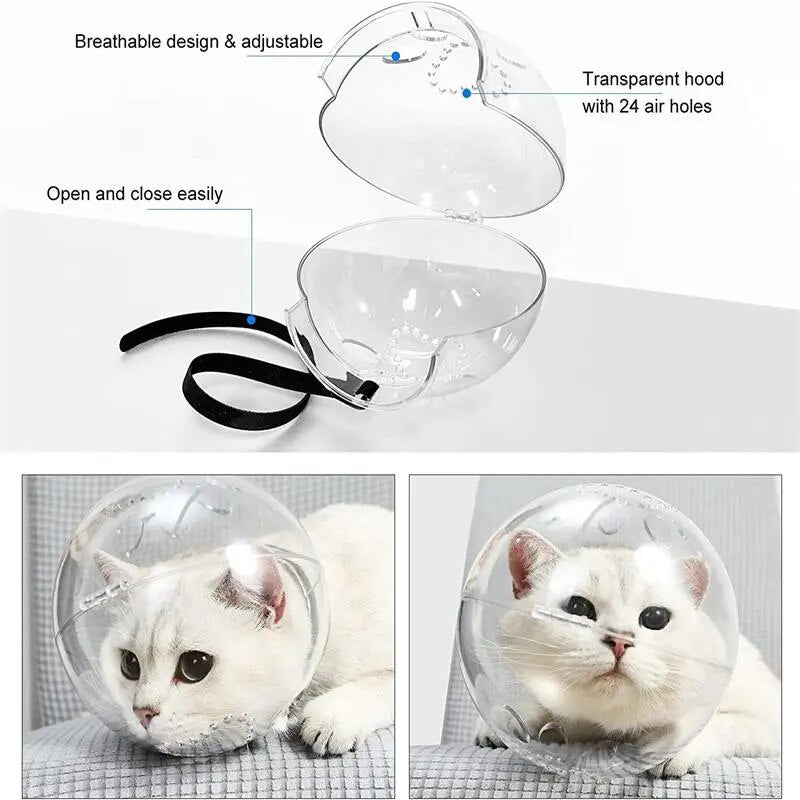 Cat Muzzle Grooming Helmet