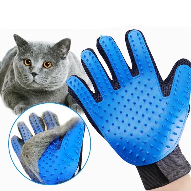 Cleaning Pet Grooming Glove Hair