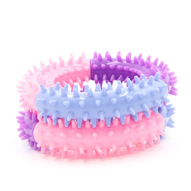 Pet Rubber Thorn Ring Bite Resistant Toys