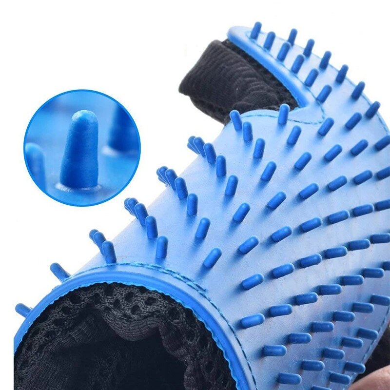 Cleaning Pet Grooming Glove Hair