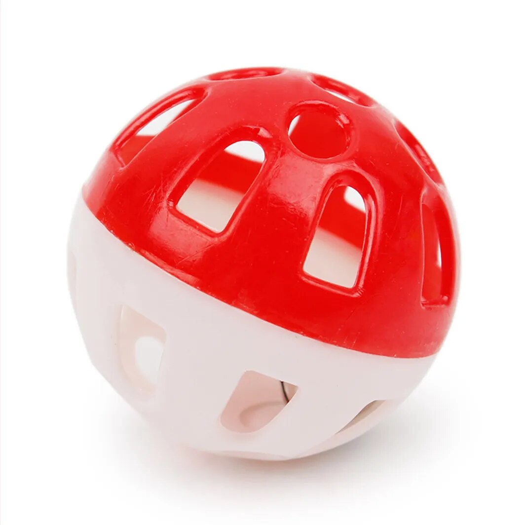 Pet Colorful Hollow Rolling Bell Toys