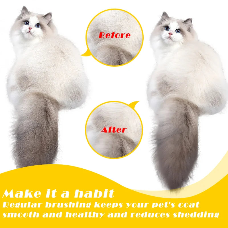 Dog Steam Brush Steamy Cat Brush 3 in 1 for Massage Pet Grooming  Electric Spray Cat Hair Brushes